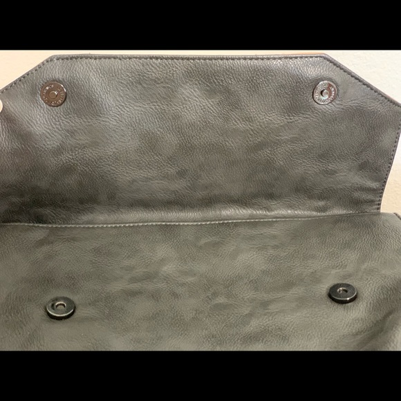 Gray and Peach Poverty Flats Messenger Bag - Picture 10 of 11